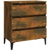 vidaXL Buffet Chêne fumé 60x35x69 cm Bois d'ingénierie