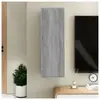 vidaXL Meuble TV Sonoma gris 30,5x30x90 cm Bois d'ingénierie