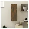 vidaXL Meuble TV Chêne fumé 30,5x30x90 cm Bois d'ingénierie