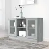vidaXL Armoire à vitrine Sonoma gris 120x30,5x70 cm Bois d'ingénierie