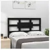 vidaXL Tête de lit Noir 80,5x4x100 cm Bois massif de pin