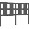 vidaXL Tête de lit Gris 125,5x4x100 cm Bois massif de pin