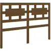 vidaXL Tête de lit Marron miel 125,5x4x100 cm Bois massif de pin