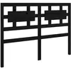 vidaXL Tête de lit Noir 125,5x4x100 cm Bois massif de pin