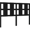 vidaXL Tête de lit Noir 155,5x4x100 cm Bois massif de pin