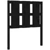 vidaXL Tête de lit Noir 80,5x4x100 cm Bois massif de pin