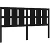 vidaXL Tête de lit Noir 185,5x4x100 cm Bois massif de pin