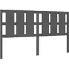 vidaXL Tête de lit Gris 185,5x4x100 cm Bois massif de pin