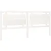 vidaXL Tête de lit Blanc 205,5x4x100 cm Bois massif de pin