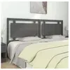 vidaXL Tête de lit Gris 205,5x4x100 cm Bois massif de pin