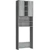 vidaXL Meuble pour machine à laver Sonoma gris 64x25,5x190 cm