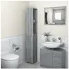 vidaXL Armoire de bain sonoma gris 25x26,5x170 cm bois d'ingénierie