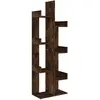vidaXL Bibliothèque 48x25,5x140 cm Chêne fumé Bois d'ingénierie