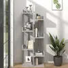 vidaXL Vidaxl Bibliothèque 48x25,5x140 Cm Sonoma Gris Bois D'ingénierie