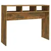 vidaXL Table console Chêne fumé 105x30x80 cm Bois d'ingénierie