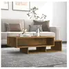 vidaXL Table basse Chêne fumé 105x55x32 cm Bois d'ingénierie