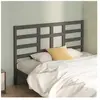 vidaXL Tête de lit Gris 141x4x104 cm Bois massif de pin