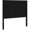 vidaXL Tête de lit Noir 95,5x4x100 cm Bois massif de pin