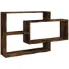 vidaXL Étagère murale chêne fumé 104x20x58,5 cm bois d'ingénierie