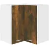 vidaXL Armoire d'angle suspendue Chêne fumé 57x57x60 cm
