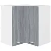 vidaXL Armoire d'angle suspendue Sonoma gris 57x57x60 cm 815598
