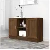 vidaXL Buffet Chêne marron 120x30,5x70 cm Bois d'ingénierie