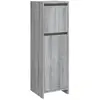 vidaXL Armoire de bain Sonoma gris 30x30x95 cm Bois d'ingénierie