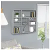 vidaXL Étagère murale Sonoma gris 90x16x78 cm Bois ingénierie