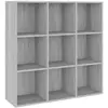 vidaXL Armoire à livres sonoma gris 98x29x97,5 cm