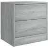 vidaXL Table de chevet Sonoma gris 40x30x40 cm Bois d'ingénierie