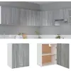 vidaXL Armoire suspendue Sonoma gris 50x31x60 cm Bois d'ingénierie