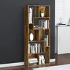 vidaXL Bibliothèque Chêne fumé 67x24x161 cm Bois d'ingénierie