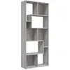 vidaXL Bibliothèque Sonoma gris 67x24x161 cm Bois d'ingénierie