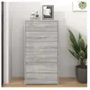 vidaXL Buffet avec 6 tiroirs Sonoma gris 50x34x96 cm Bois d'ingénierie
