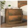 vidaXL Table de chevet Chêne fumé 40x30x40 cm Bois d'ingénierie