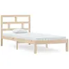 vidaXL Cadre de lit Bois de pin massif 160x200 cm