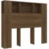 vidaXL Armoire de tête de lit chêne marron 120x18,5x102,5 cm