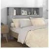 vidaXL Armoire de tête de lit Sonoma gris 140x18,5x104,5 cm