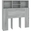 vidaXL Armoire de tête de lit Sonoma gris 100x19x103,5 cm
