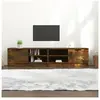 vidaXL Meubles TV 2 pcs Chêne fumé 80x35x36,5 cm Bois d'ingénierie