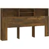 vidaXL Armoire de tête de lit Chêne fumé 180x19x103,5 cm