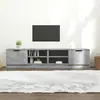 vidaXL Meubles TV 2 pcs Gris béton 80x35x36,5 cm Bois d'ingénierie