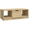 vidaXL Table basse chêne sonoma 102x50x36 cm bois d'ingénierie