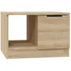vidaXL Table basse Chêne sonoma 50x50x36 cm Bois d'ingénierie