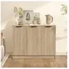 vidaXL Buffet Chêne sonoma 90,5x30x70 cm Bois d'ingénierie
