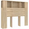 vidaXL Armoire de tête de lit chêne sonoma 120x18,5x102,5 cm