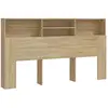 vidaXL Armoire de tête de lit Chêne sonoma 180x19x103,5 cm