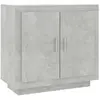 vidaXL Buffet Gris béton 80x40x75 cm Bois d'ingénierie