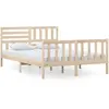 vidaXL Cadre de lit Bois massif 140x200 cm