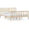 vidaXL Cadre de lit Bois massif 160x200 cm